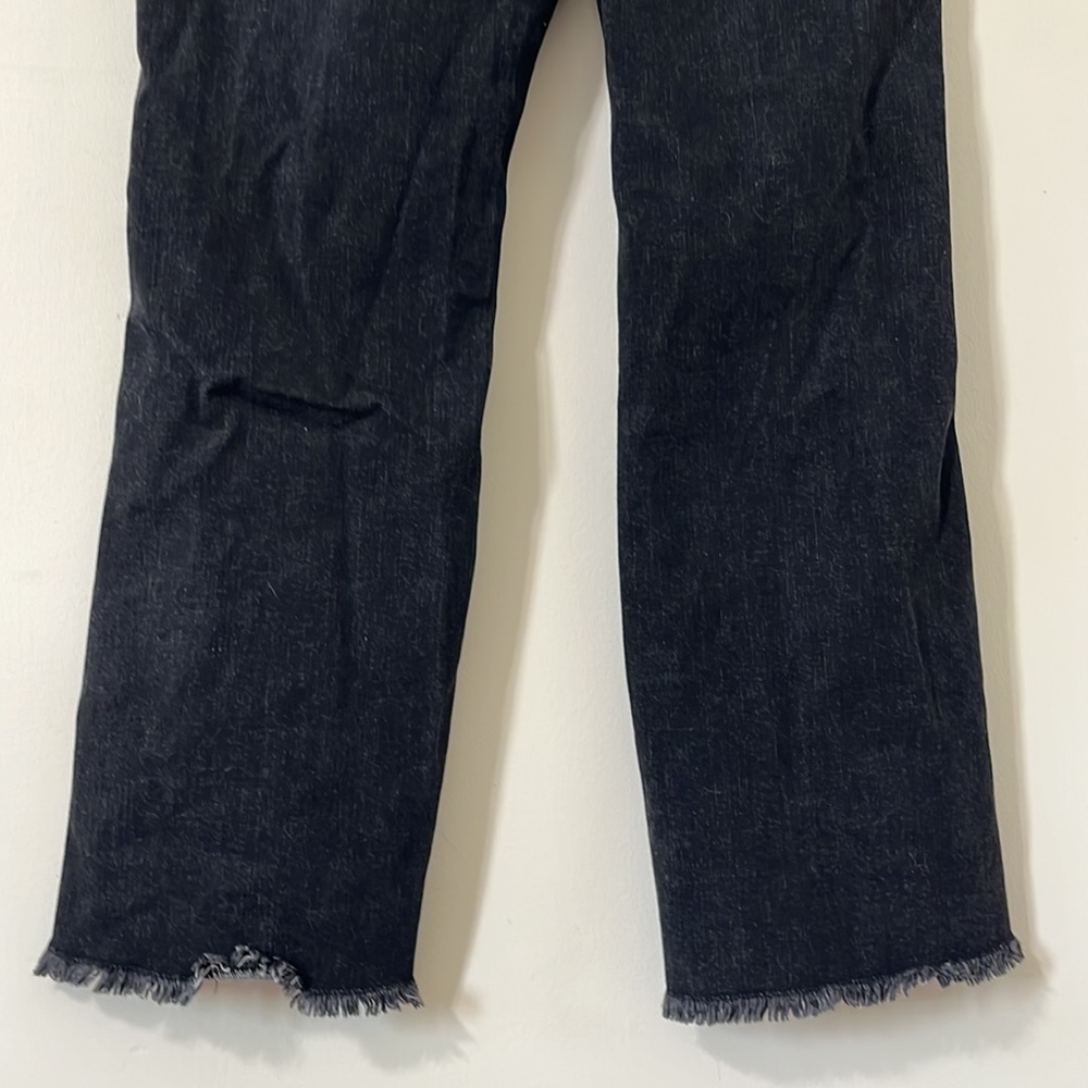 Anthropologie Pilcro and the Letterpress High-Rise Flare Black Denim Jeans 30 - Picture 8 of 11